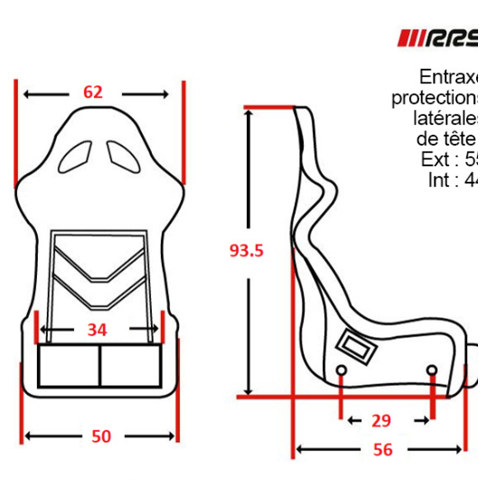 RRS - CONTROL CARBON L FIA RACING SEAT