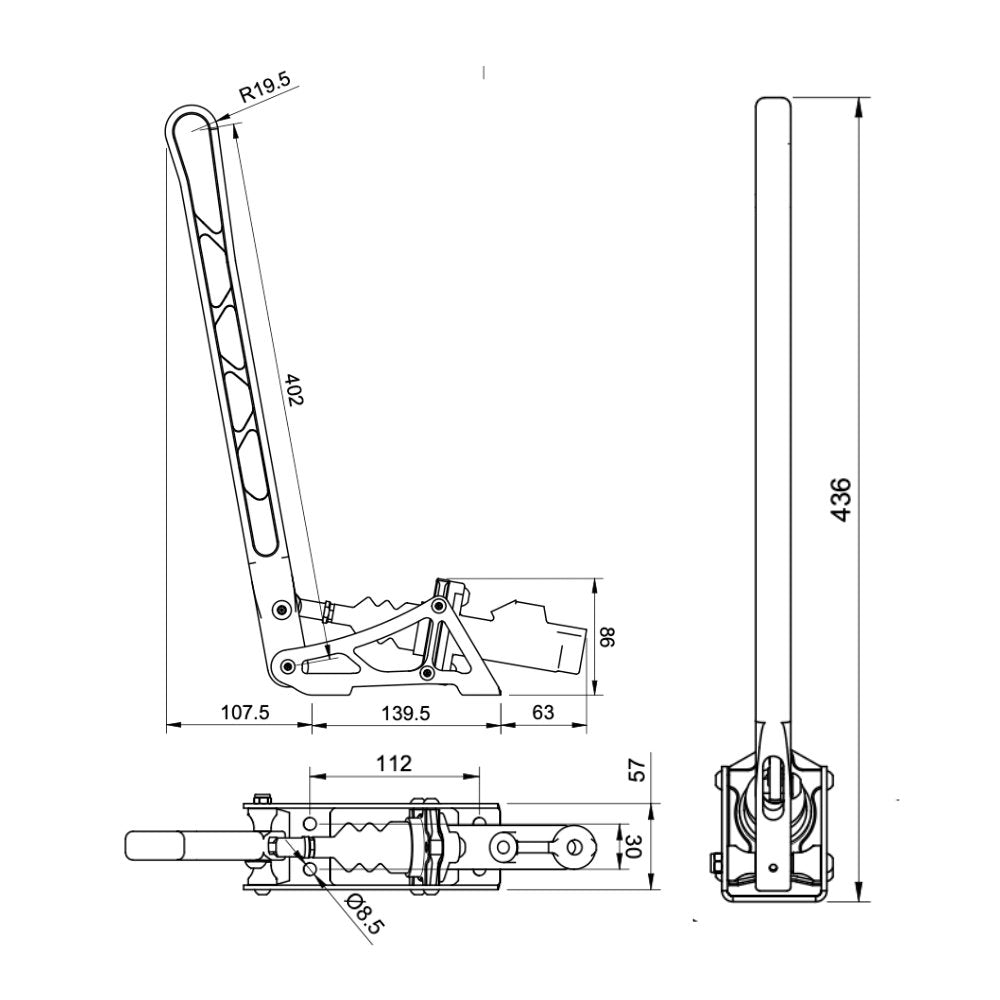 NP Parts - Rokas bremze Long