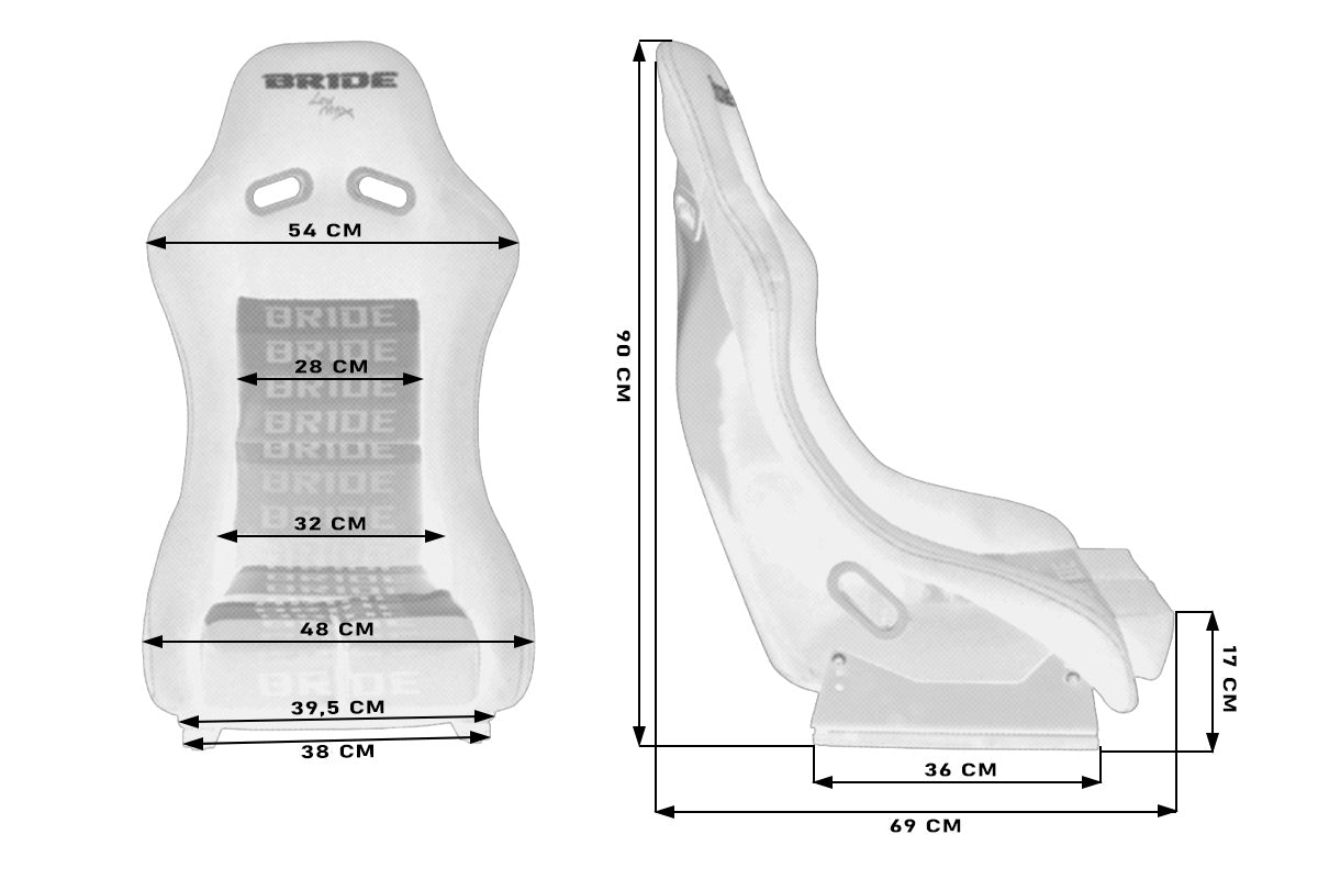 BRIDE Replica - Racing seat GTR Velvet Black