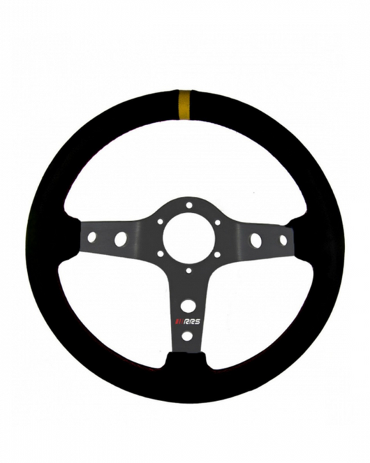 RRS - CORSA Black/Grey suede steering wheel
