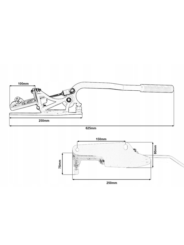 OdesaCNC - horizontālā rokas bremze