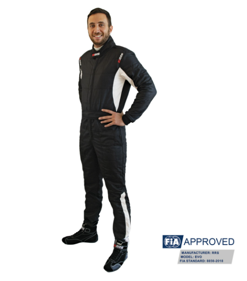 RRS DIAMOND STAR RACE SUIT - BLACK - FIA 8856-2018