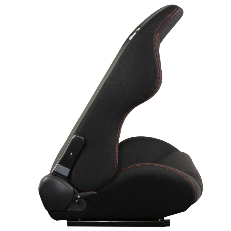 RRS - Reclining black race seat with slider