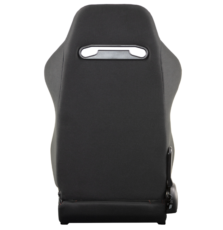 RRS - Reclining black race seat with slider