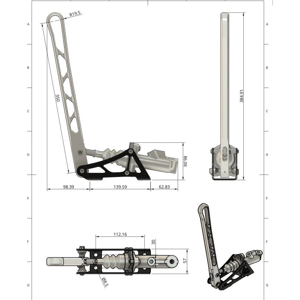 NP Parts - hidrauliskā rokas bremze