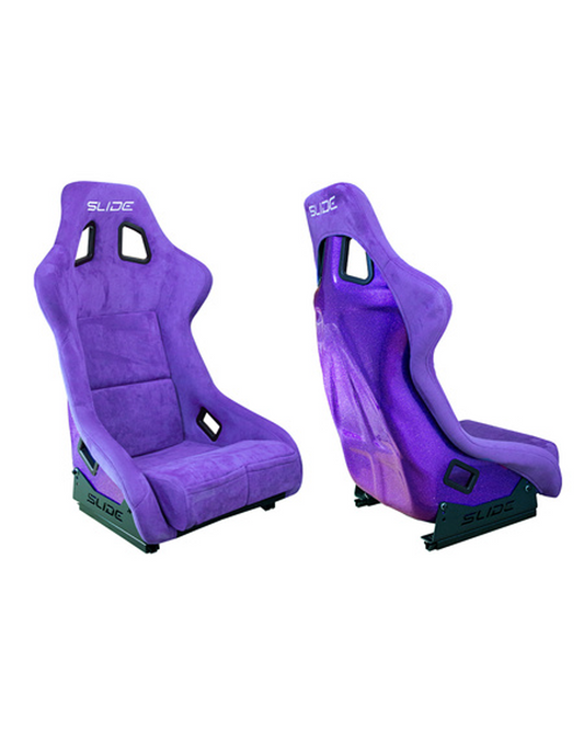 SLIDE - RACING SEAT KS2 Premium Purple Suede Purple Glitter