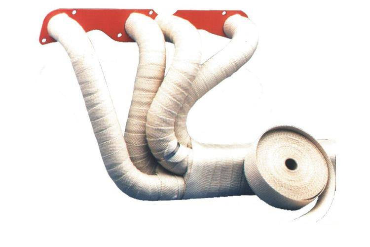 TurboWorks - Exhaust heat wrap 50mm x 1mm x 10m Melna