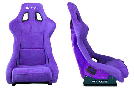 SLIDE - RACING SEAT KS2 Premium Purple Suede Purple Glitter