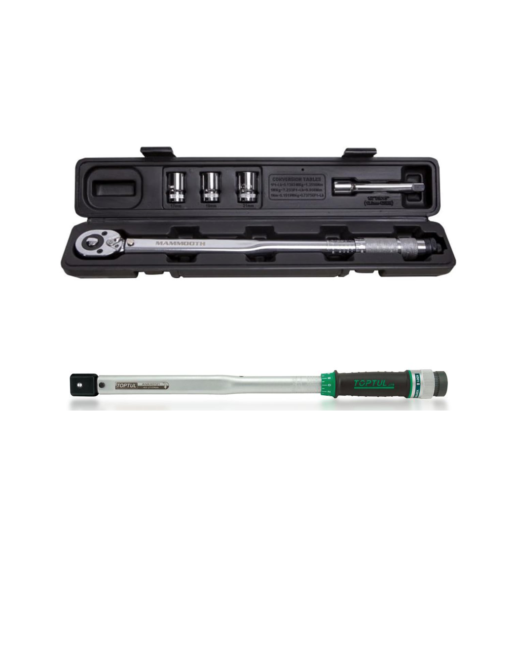 Noma - Dinamometriskā atslēga 10 - 80nm vai 40 - 210nm