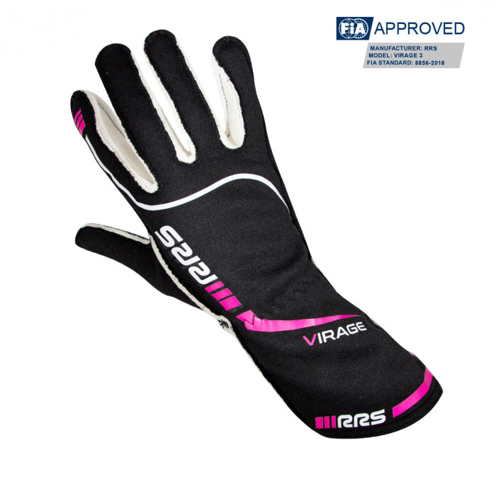 RACING GLOVES RRS VIRAGE 3  - FIA 8856-2018